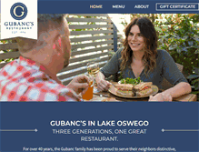 Tablet Screenshot of gubancspub.com